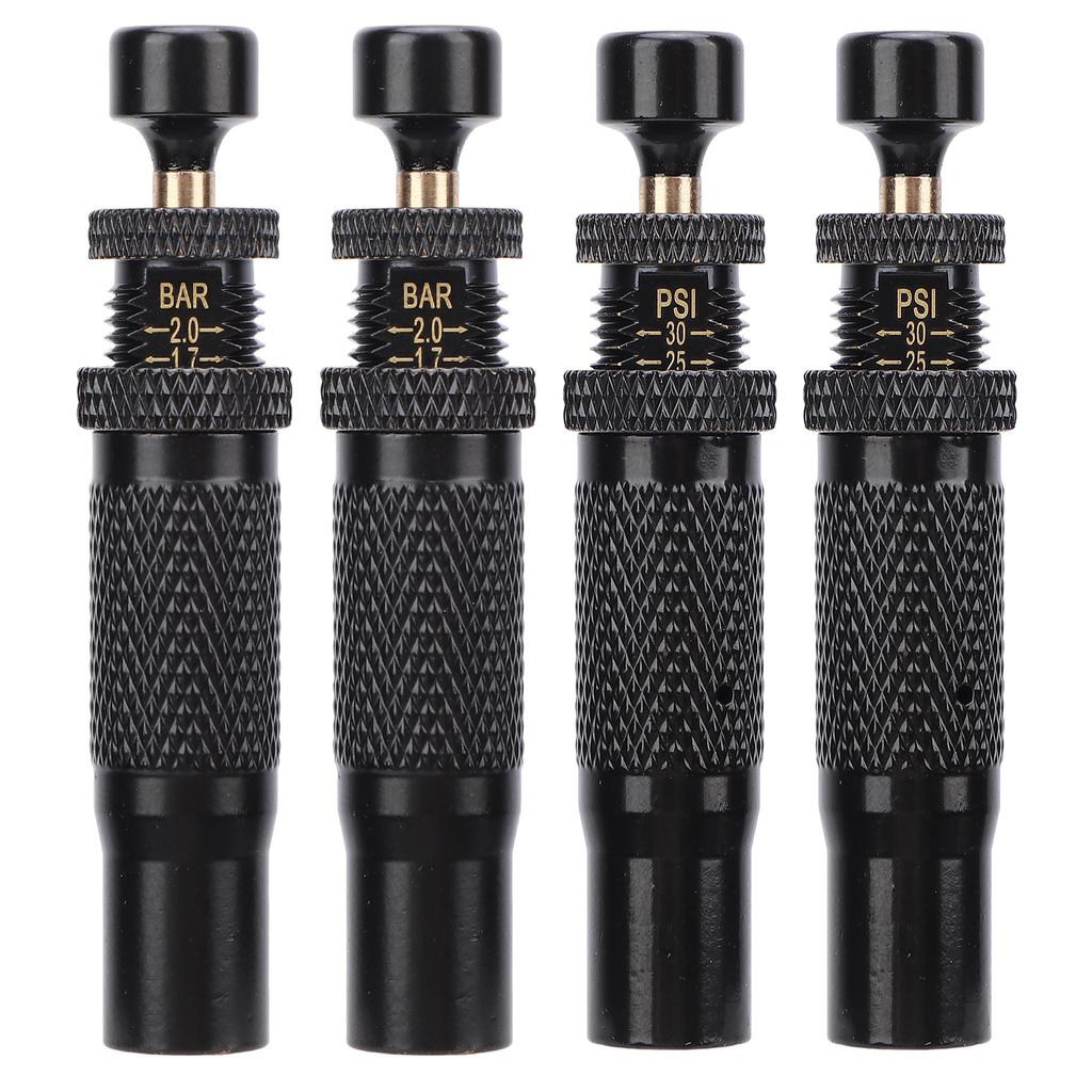 Комплект из 4 клапанов для спуска воздуха в шинах, регулируемый автоматический стопор, диапазон от 10 до 30 фунтов на кв. дюйм, навинчивающийся инструмент для спуска воздуха в шинах