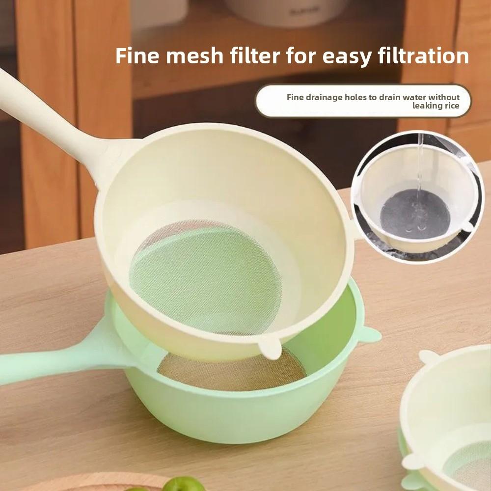 Plastic Rice Drainer Strainer Large Capacity Rice Washing Sieve New Fruit Vegetable Drain Basket