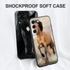 Черный чехол из ТПУ для Samsung Galaxy M53 M13 M62 A12 A22 A32 A42 A52 A72 4g 5g A20S, задняя крышка, чехол для бегущей лошади и животного