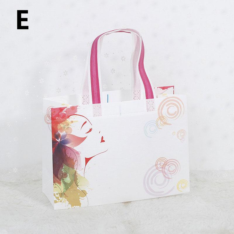 1PC Large Capacity Reusable Eco Grocery Bag Non-Woven Waterproof Fabric Foldable Tote