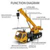 1:24 10CH Simulation Crane Excavator Wireless RC Engineering Lighting Truck Chargeable RC Vehicles