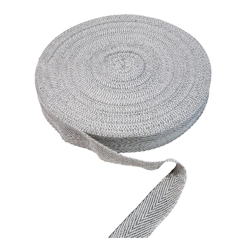Herringbone Cotton Webbing Tape 10 Yards Long Cotton Ribbon Bias Binding Tape Herringbone Webbing Trim for Rug Making