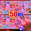 10/50 шт. светящиеся кольца на Хэллоуин, креативные тыквенные призрачные глазки, призрачные пиратские паутины, детские игрушки, флеш-кольца на пальцы на Хэллоуин