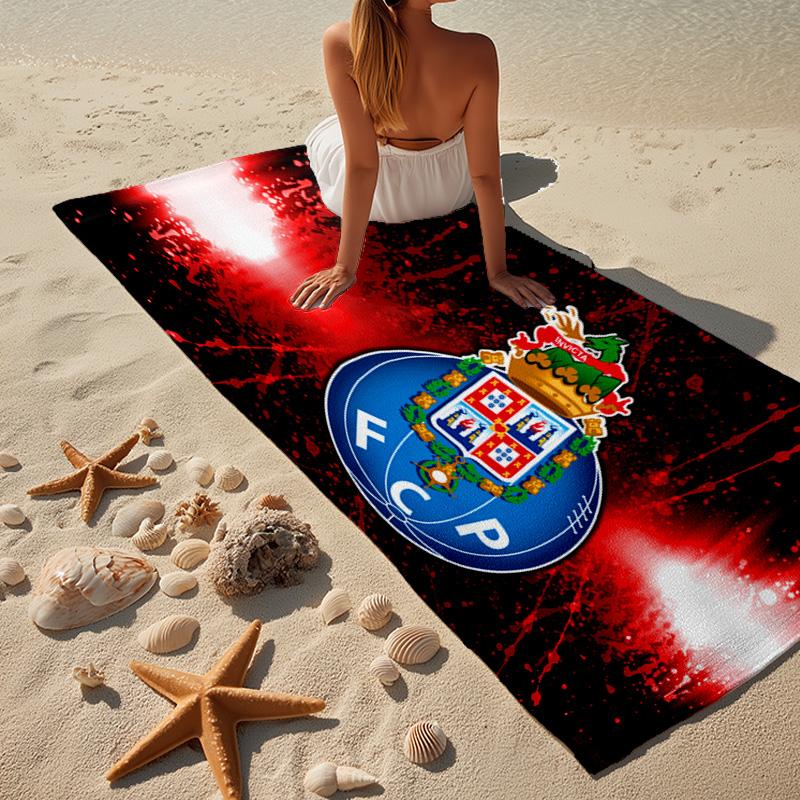 FC Porto Emblem Design. Beach Towel, Quick-drying, Easy to Care for, Use for Both Fitness and Beach Vacations,Sports Essential Fan Gift