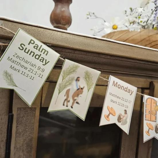 Баннер с пасхальной историей, пасхальные христиане, чтение Библии, история, фон, знак, религиозный баннер, украшение для камина, двора, крыльца, декор