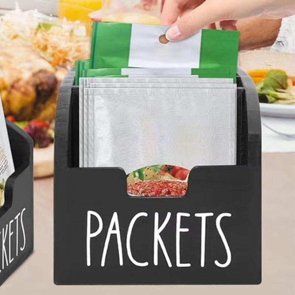 Компактный держатель для чая с приправами, деревянная рамка для хранения хлопьев, кухонные принадлежности