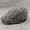 Plaid cap casual style simple forward hat retro plaid men's hat couple women's hat casual versatile