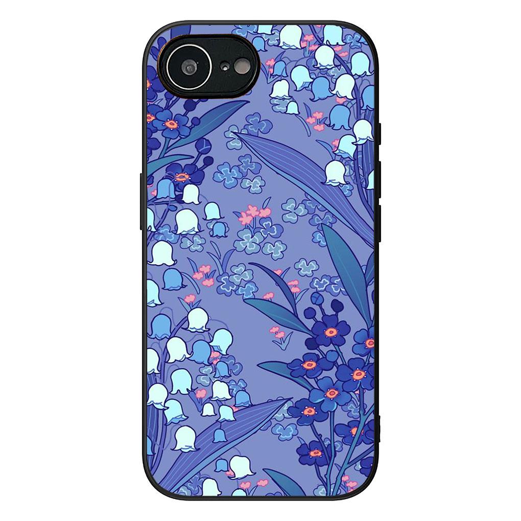 Soft Cover for Apple iPhone 13 12 Mini XS 11 Pro Max 7 8 Plus + XR SE 2022 2020 SE3 Coque Phone Case Rose Flower Pink