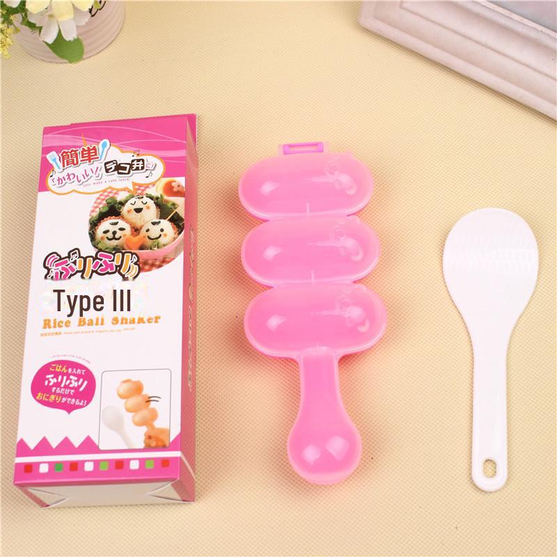 Форма для приготовления рисовых шариков в стиле Douyin: 3-х предметный инструмент для приготовления детского питания TIY
