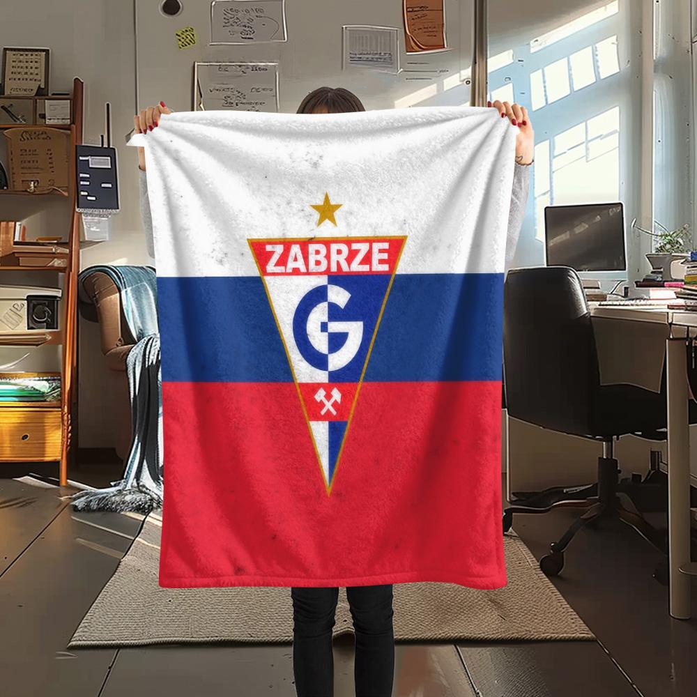 Górnik Zabrze Flannel Blanket, High quality Comfortable for All Seasons, Home Decor, Warmth and Comfort