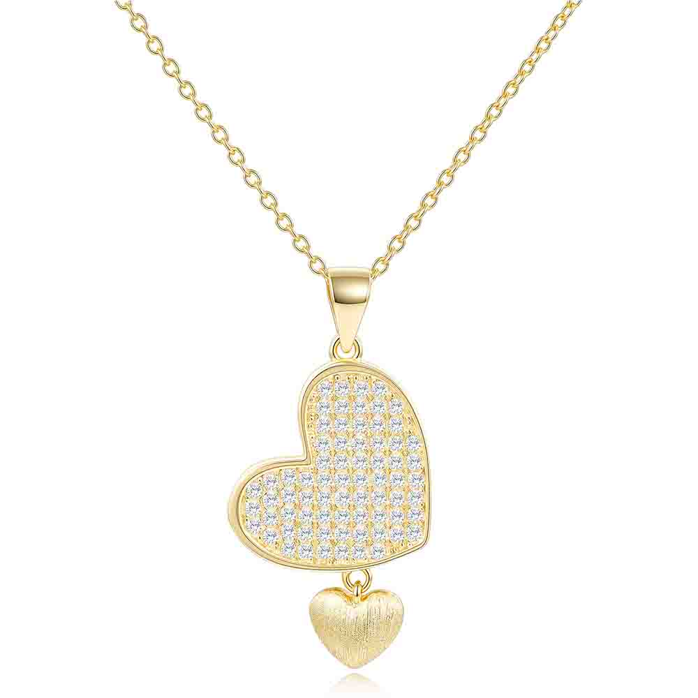 WUIHA 100% 925 Sterling Silver VVS1 D Color Real GRA Moissanite Diamond Heart Pendant Necklace Wedding Engagement Fine Jewelry