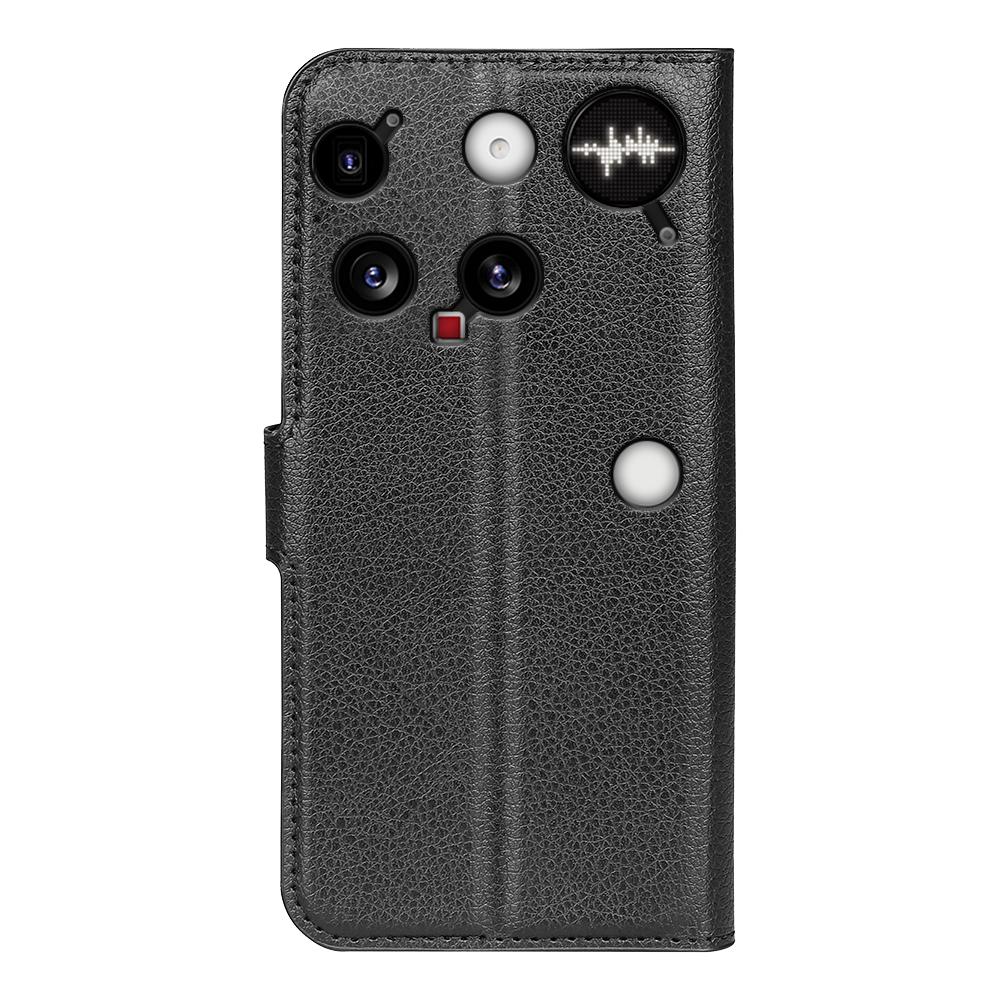 Ни за что Телефон (3) Чехол 5G Текстура личи Ударопрочный Кожаный Чехол-кошелек для телефона