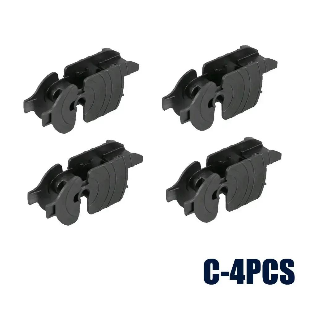 4 шт. Универсальные автомобильные дворники для передних дворников, адаптер для рычага стеклоочистителя, черный пластиковый J-образный зажим, тип крючка, ACD, внешние аксессуары для автомобиля