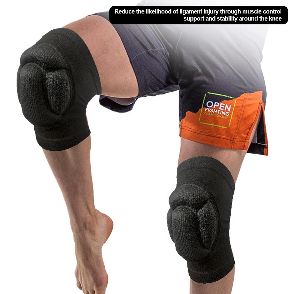 1 пара утолщенных наколенников из вспененного ЭВА, спортивные наколенники для поддержки в спортзале, фитнес-протекторы, баскетбольные наколенники, противоскользящие наколенники для защиты от столкновений