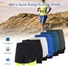 Lixada Men's 2-in-1 Running Shorts Quick Drying Breathable Active Training Exercise Jogging Cycling Shorts with Longer Liner