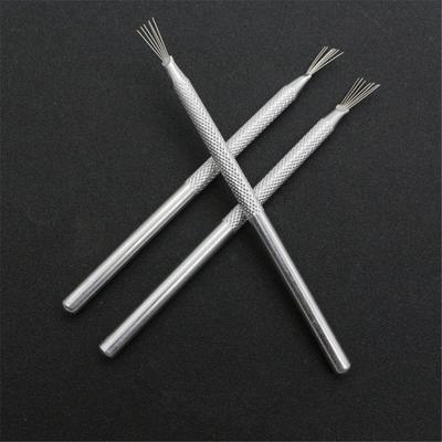 1/2/3pcs New Clay Feather Wire Ceramics Tool 7 Pins Sculpting Pottery Texture Brush