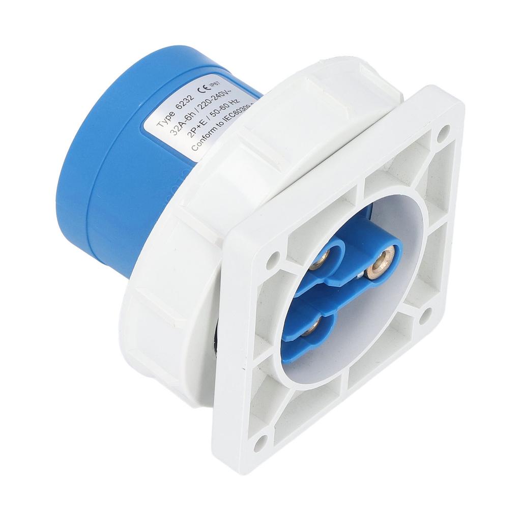 Промышленная розетка IP67 водонепроницаемый латунный контакт авиационный разъем 2P+E 32A 220240V