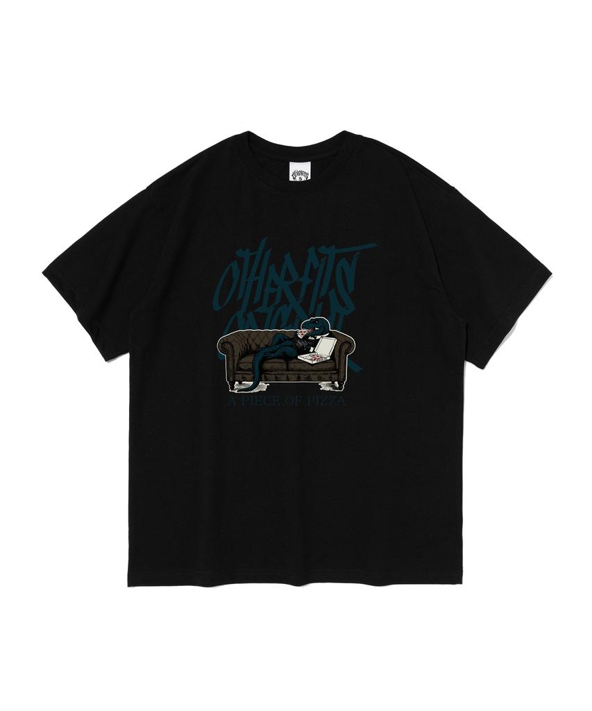 Футболка с коротким рукавом и принтом T-Rex от OTHERFITS (черный)