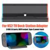 For NS2 Portable 4K TV Dock Adapter USB3.0 Game Console Charging Stand HD Fast Charging Console Adapter Base Gift for Friends