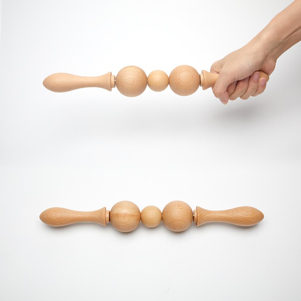 Деревянный массажер для терапии Быстрый антицеллюлитный инструмент Гуа Ша Массажер для глубокой релаксации тканей для тела Ролик для мадеротерапии Красота Здоровье