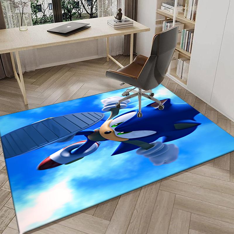 hedgehog Speed Adventure Carpet, Chair Rug,Rug for Office Bedroom living rooms, Doormat decor Fan Gift Christmas Gift