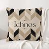 Brand Ichnos Cushion Cover Natural Linen Pillowcase Set AllinOne Decor Cushion Cover for Sofa Bedroom Chair