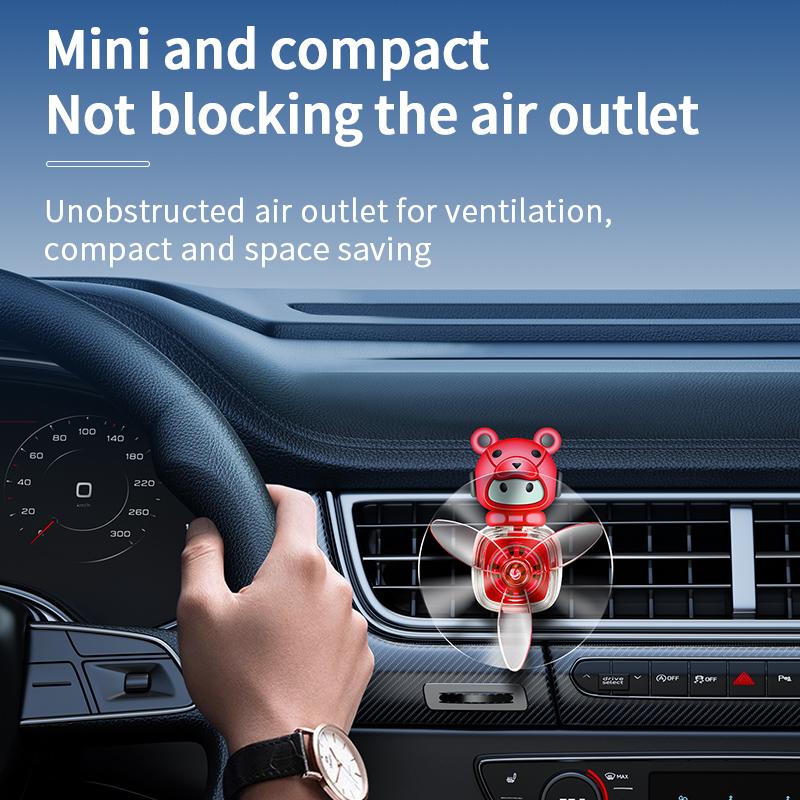 Вентилятор на шлем Медведь Автомобильный Освежитель воздуха в дефлектор Ароматизатор Спрей Для устранения запаха Долговечный