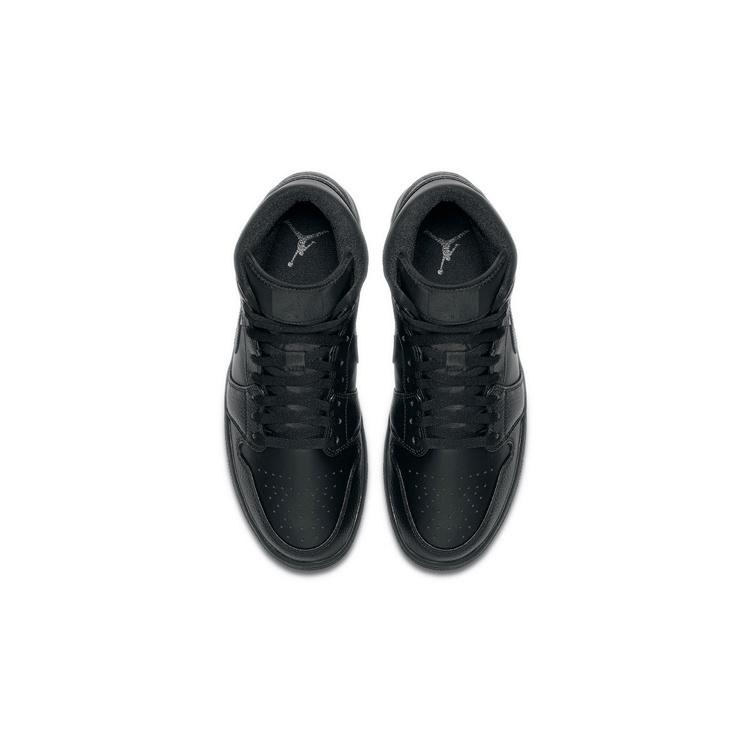 Air Jordan 1 Mid 'Triple Black' 2020 Men's 554724-091