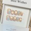Summer Fresh Hand-painted Cat Eye Sequins Manicure Hand-wearing Nail Film