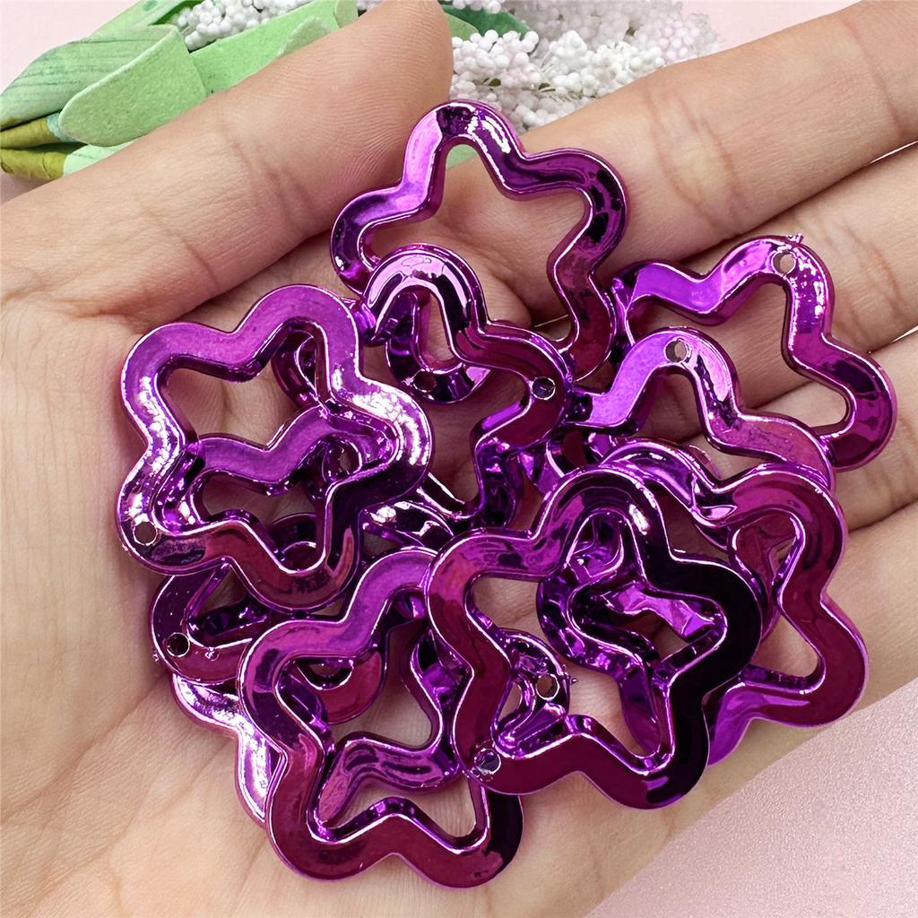 Аксессуары для украшений ручной работы DIY 10 шт. Подвеска-звезда для изготовления ожерелья, серег, россыпь бусин 30 мм, УФ-покрытие, модный акрил