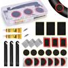 Motorcycle Cycling Bike Tire Repair Kit Metal Rasp Rubber Glue Valve Lever