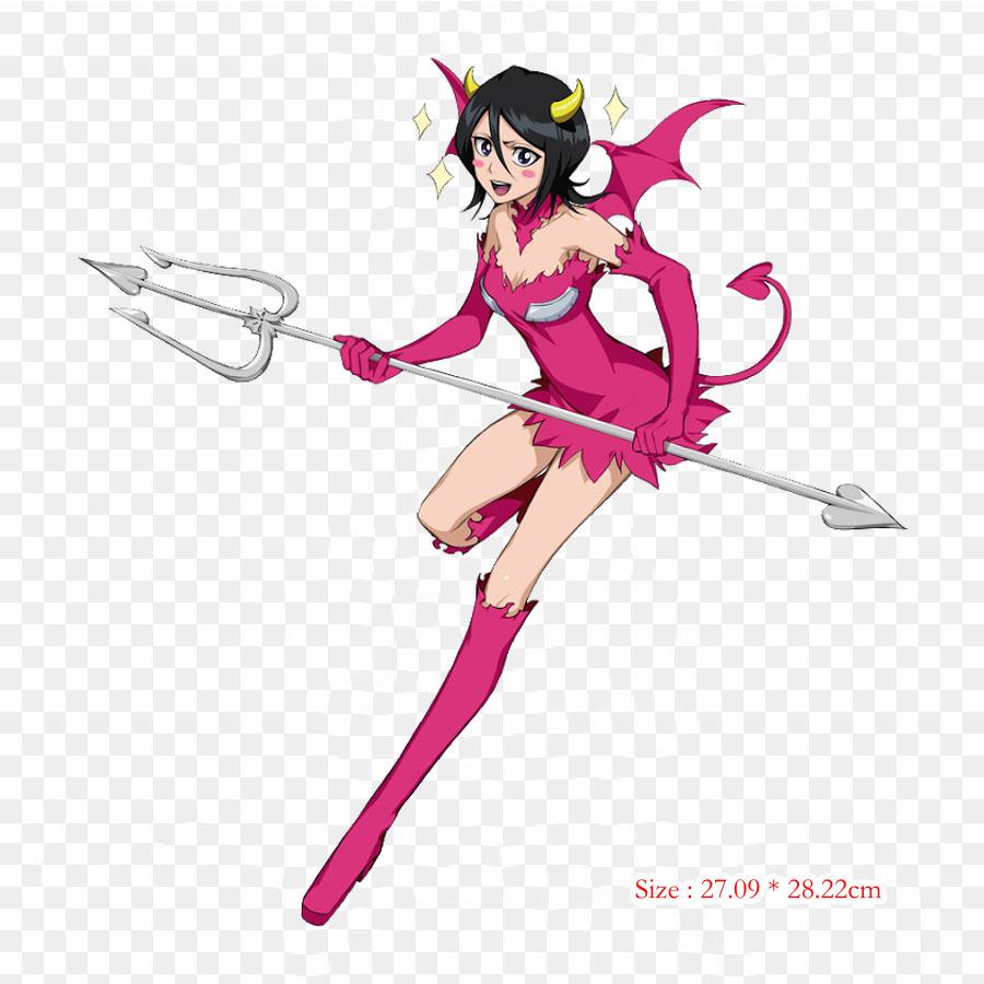 Cartoon Bleach Paradise Lost Rukia Kuchiki Anime Lron On Patches For Clothes Bag Tshirt Heat Transfer Stickers Stripes Appliques