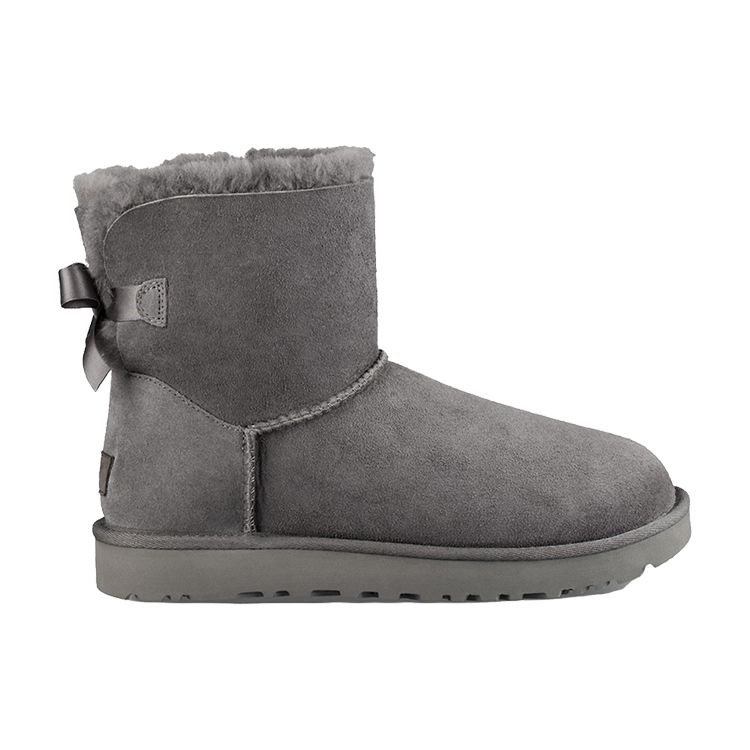 UGG Мини ботинки Bailey Bow II Серые Женские Кроссовки 1016501-GREY