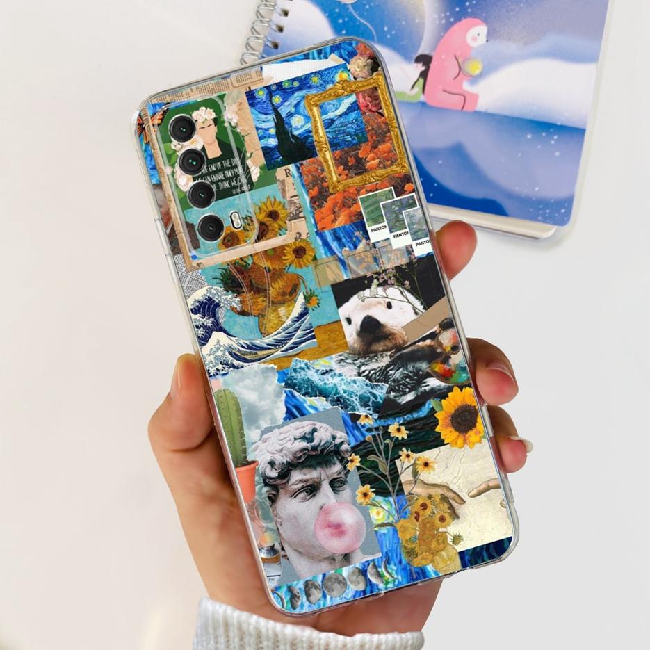 Для Huawei P Smart 2021 Чехол PPA-LX1 PPA-LX2 Новый Модный Расписной Чехол Мягкий ТПУ Чехол для Телефона Для Huawei Y7a Psmart 2021 Coque Capa