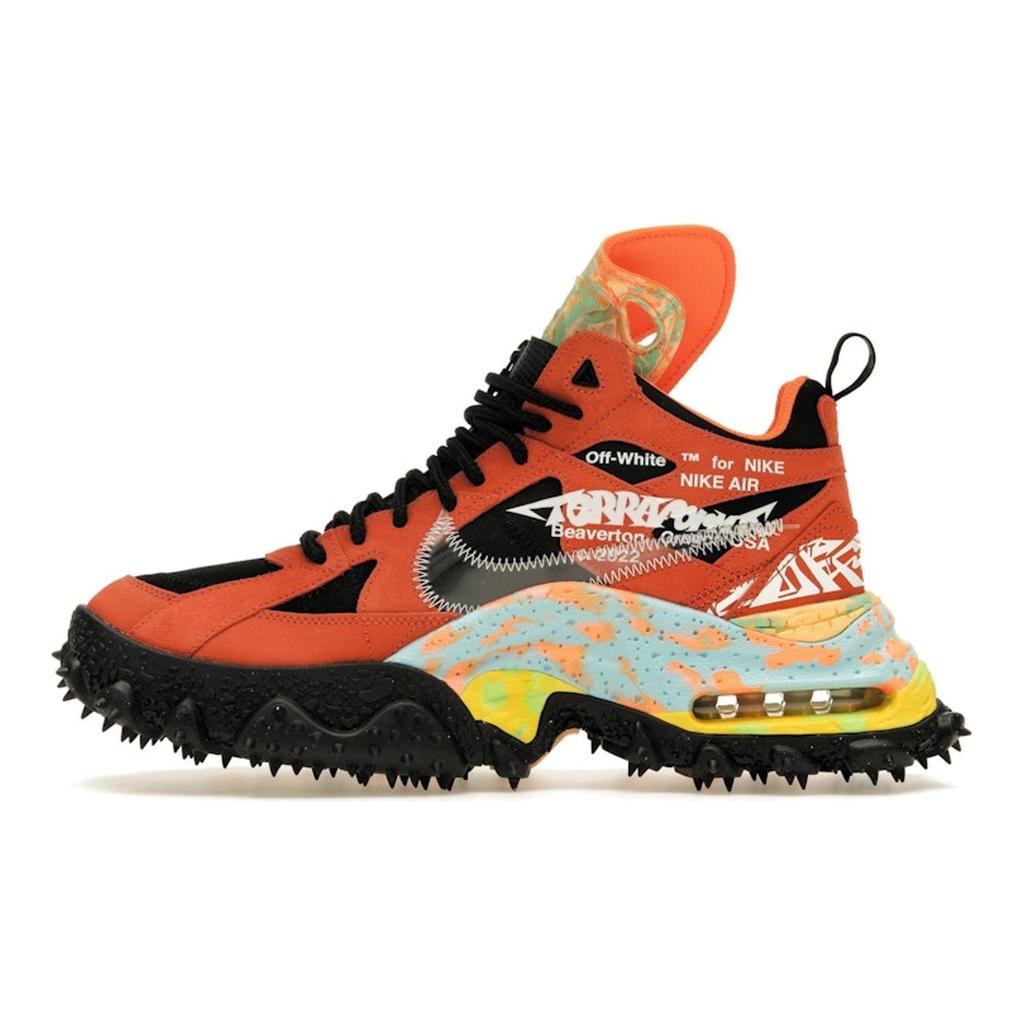 Off-White x Nike Air Terra Forma Mantra Orange Унисекс Кроссовки Черные Прозрачные DQ1615-800