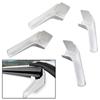 4pcs Rain Gutter Spout Extensions Long Version Left and Right White For RV Camper