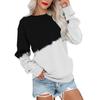 Women's Hoody Fashion Gradient Color Print Sweatshirts Long Sleeved Casual O Neck Hoodies Female Tops