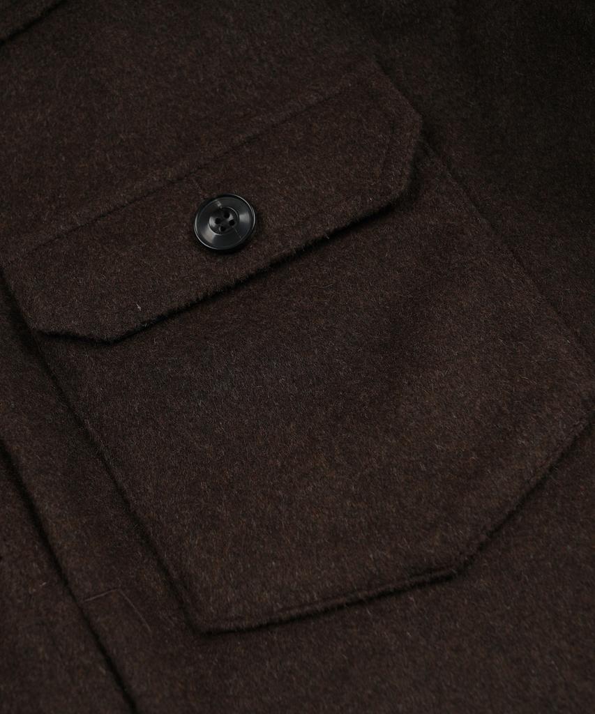 FRIZMWORKS Solid Wool Trucker Jacket _ Brown