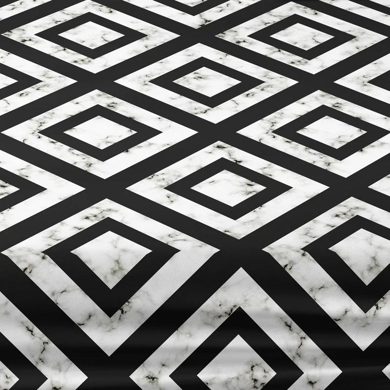 1 Piece Of Black And White Back Patterned Frosted Bedsheet, Bedroom Printed Bedspread, Bedding (Excluding Pillowcases)