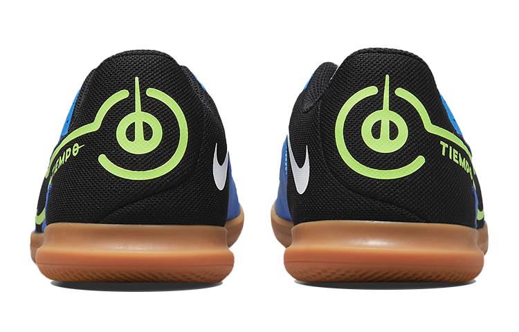 Nike Tiempo Legend 9 Нескользящая Амортизация Устойчивость к истиранию Низкие Детские Футбольные Бутсы Синий Черный Детские DA1332-403