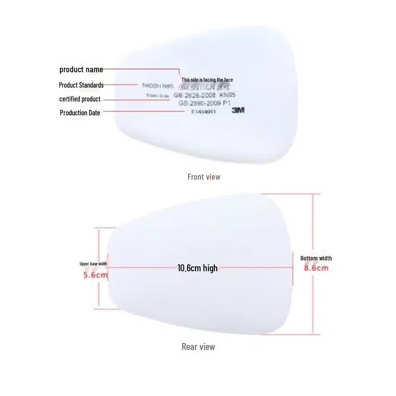 3M 5N11CN N95 Particulate Filter Cotton