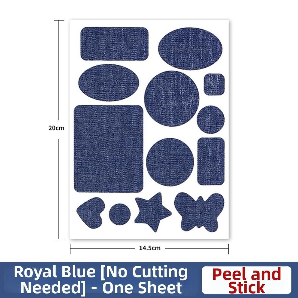 Reinforcement Repair Patches Blue Denim Clothing Patches New Self-Adhesive Patches for Knee Repair