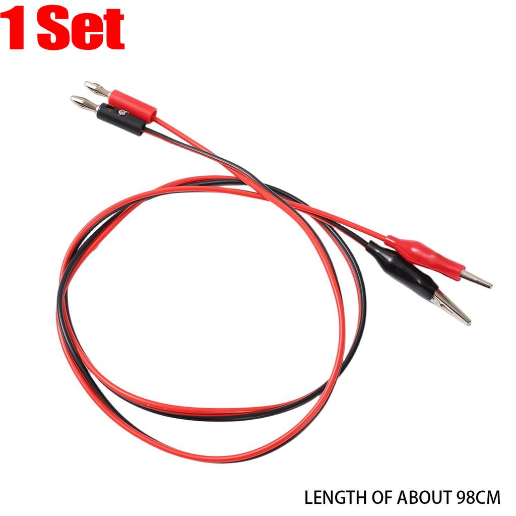 1/10Sets Banana Plug To Alligator Clip Multimeters Standard Electrical Test Equipment Test Leads Two-End Connector Supplies