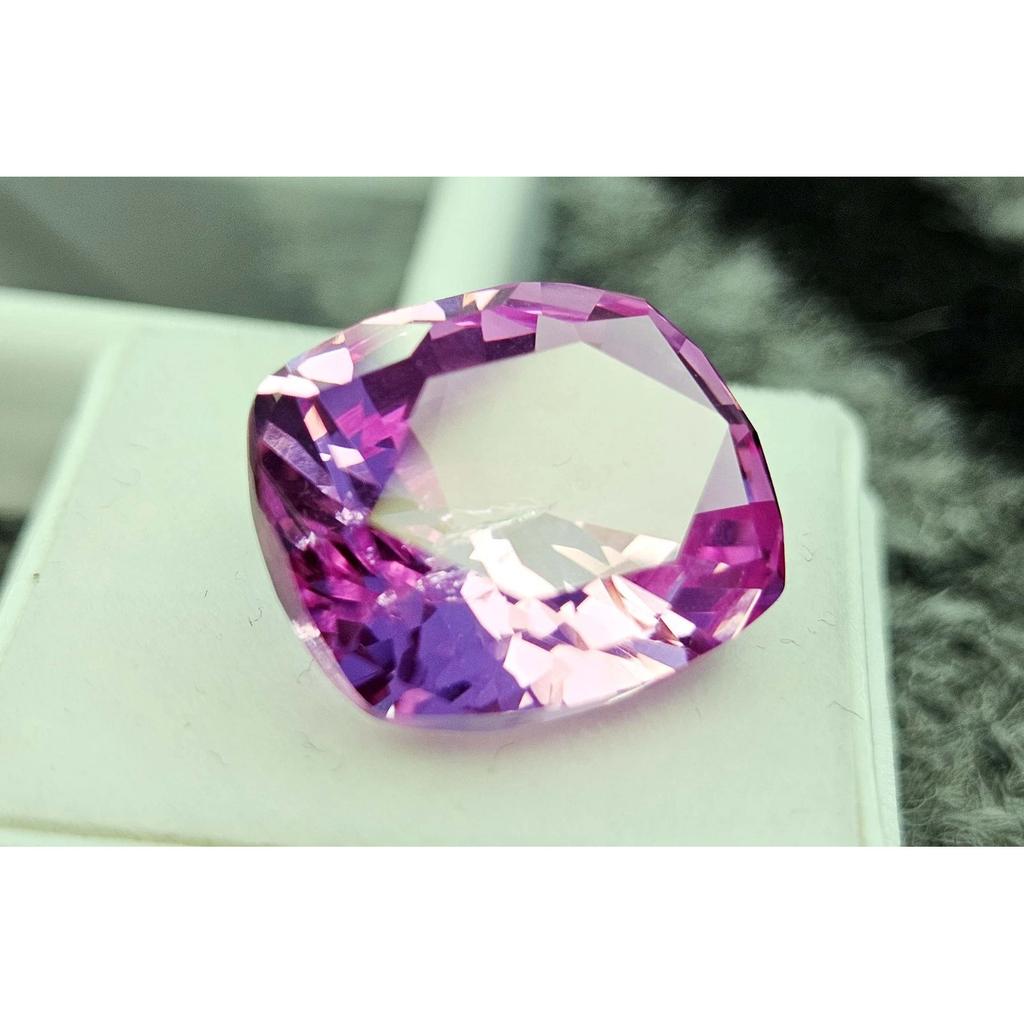 17-18 Ct Natural Pink Sapphire Cushion Cut Stunning Certified Loose Gemstone
