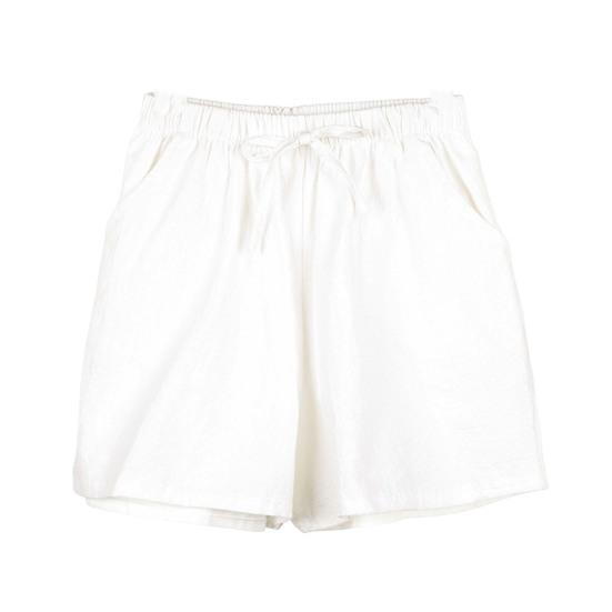 Высокая талия эластичный пояс карманы шнуровка женские шорты летние широкие штанины бег повседневные