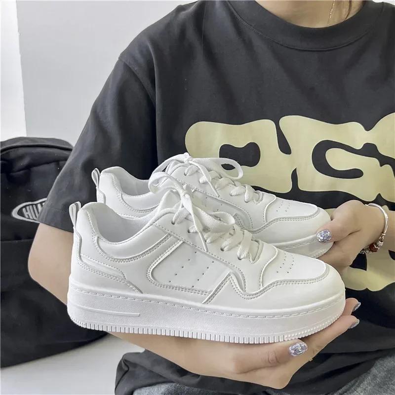 Плоские мужские туфли, удобные кроссовки для мужчин, белые повседневные мужские кожаные туфли для прогулок на открытом воздухе, плоские туфли на платформе, мужские туфли