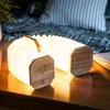 ACCORDION-Lampe à poser Bois H10cm noyer GINGKO H 10cm