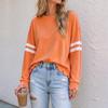 Women's Fashion Color Long Sleeve Pullover Sweatshirt for Casual Everyday Wear