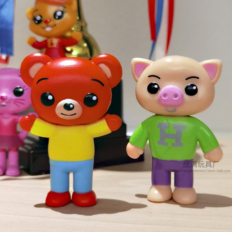 6 шт./набор Милый Плим Клоун Аниме Фигурка Игрушка ПВХ Просвещение Обучение Модель Куклы для Детей Подарок Настольные Украшения