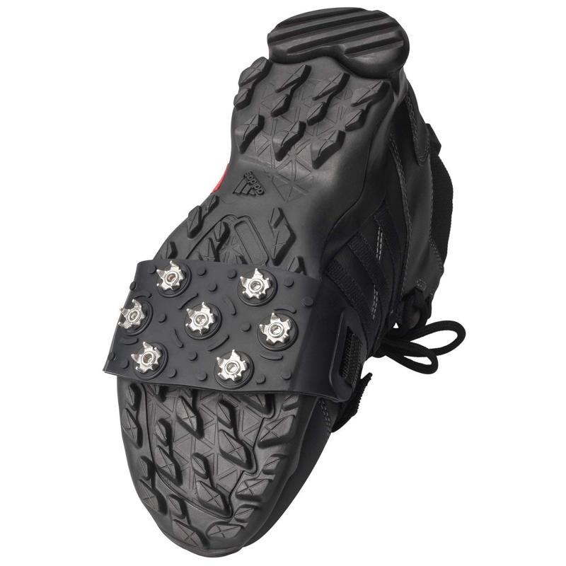 1 Pair Silicone Seven Teeth Ice Claws Outdoor Climbing Non-slip Adjustable Snow Grips Gripper Spikes